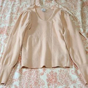 Puffy sleeve sweater xs